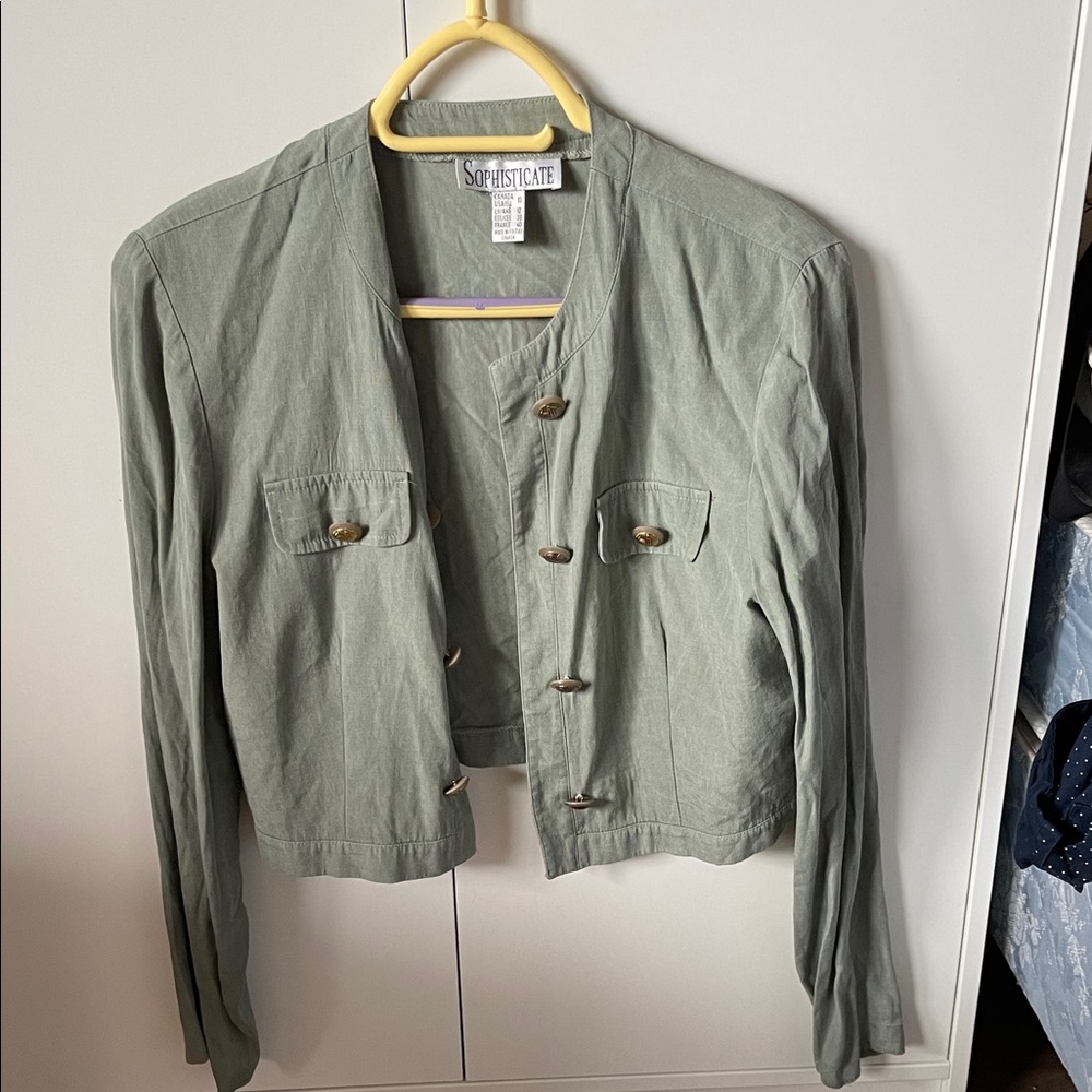 Sophisticate Mint Green Button Detail Shirt